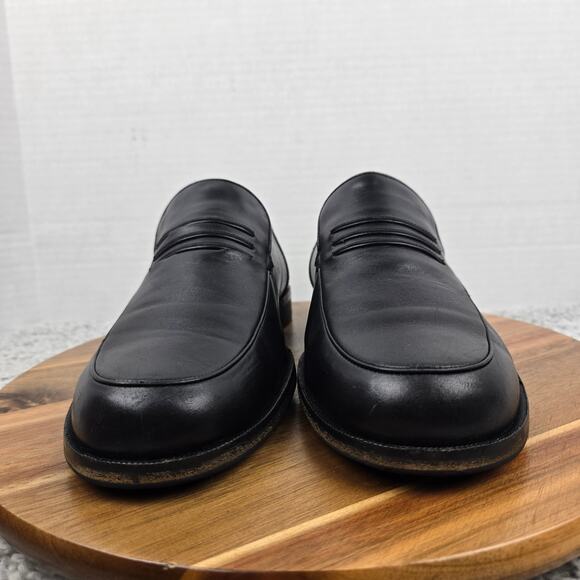 Mephisto Mens 8.5 Black Leather Casual Comfort Slip On Daily Loafer Portugal - Picture 4 of 15